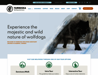 yamnuskawolfdogsanctuary.com screenshot