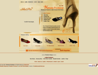 yamunafootwear.com screenshot