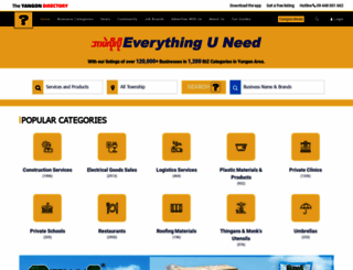 yangon-directory.com screenshot