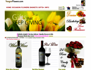 yangonflowers.com screenshot