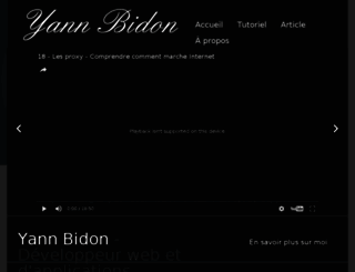 yann-bidon.fr screenshot