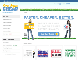 yardsignscheap.com screenshot