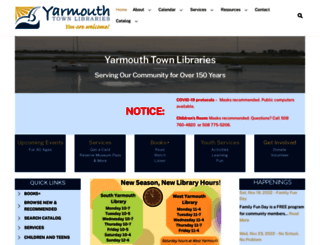 yarmouthlibraries.org screenshot
