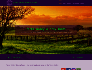 yarravalleywinerytours.com.au screenshot
