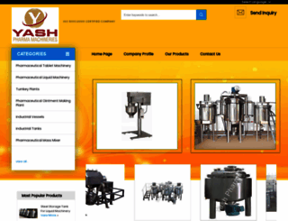 yashpharmamachinery.com screenshot
