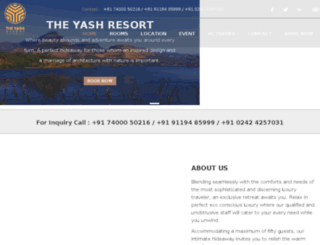 yashresort.co.in screenshot