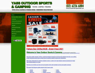 yassoutdoorsports.com.au screenshot