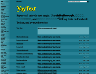 yaytext.datafree.co screenshot