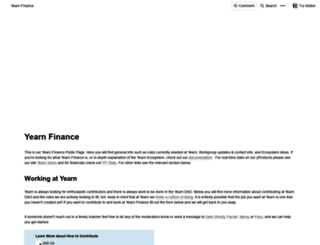 yearnfinance.notion.site screenshot