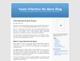 yeastinfectionnomoreblog.com screenshot
