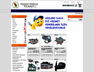 yedekparcaticaret.com screenshot