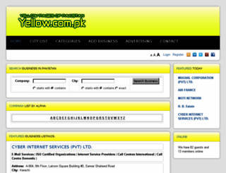 yellow.com.pk screenshot