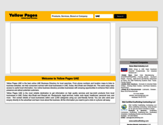 yellowpages-uae.com screenshot