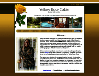 yellowrosecabin.com screenshot