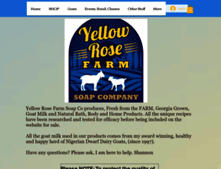 yellowrosefarmsoapcompany.com screenshot
