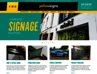 yellowsigns.co.uk screenshot