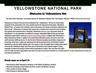 yellowstone.net screenshot