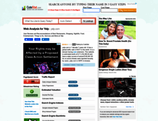 yelp.com.cutestat.com screenshot