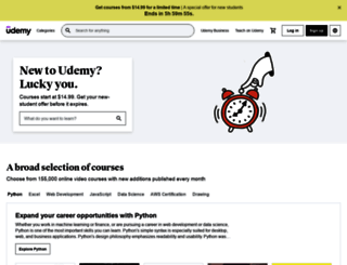 yemeksepeti.udemy.com screenshot