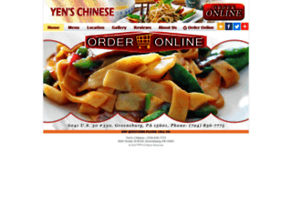 yenschinesegreensburg.com screenshot