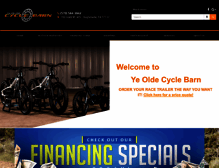 yeoldecyclebarn.com screenshot
