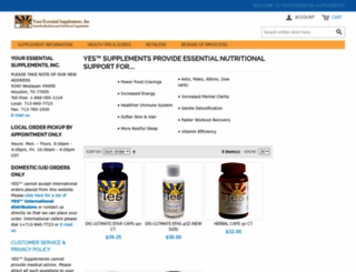 yes-supplements.com screenshot