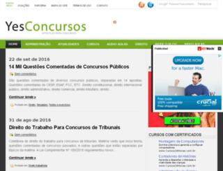 yesconcursos.com.br screenshot