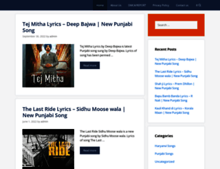 yeslyrics.com screenshot
