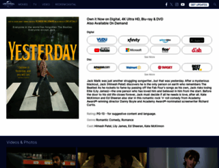 yesterdaymovie.com screenshot