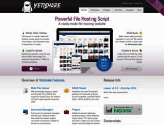 yetishare.com screenshot