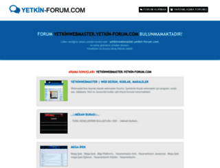 yetkinwebmaster.yetkin-forum.com screenshot