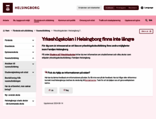 yh.helsingborg.se screenshot