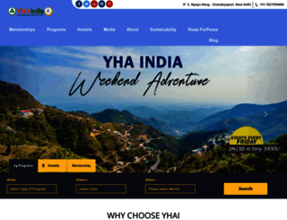 yhaindia.org screenshot