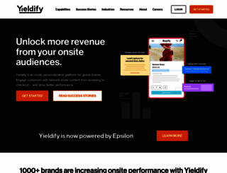 yieldify.com screenshot