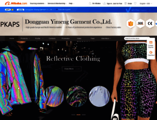yimenggarment.en.alibaba.com screenshot