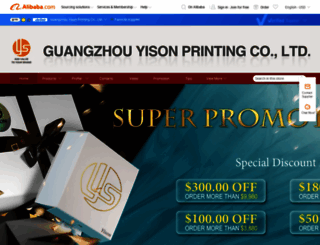yisonprinting.en.alibaba.com screenshot
