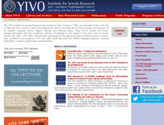 yivo.org screenshot