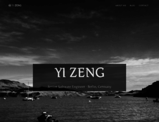 yizeng.me screenshot