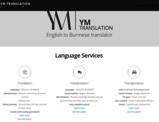 ymtranslation.com screenshot