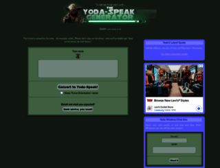 yodaspeak.co.uk screenshot