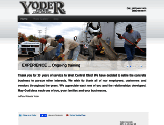 yoderconcrete.com screenshot