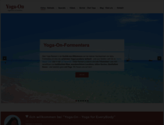 yoga-on.com screenshot