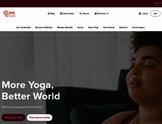 yogaalliance.org screenshot