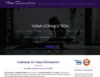 yogaconnection.co.za screenshot