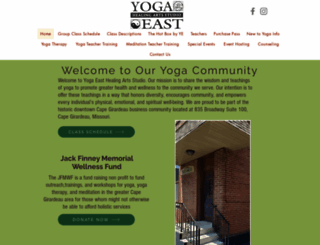 yogaeasthealingarts.com screenshot