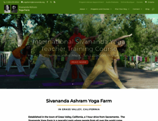 yogafarm.org screenshot
