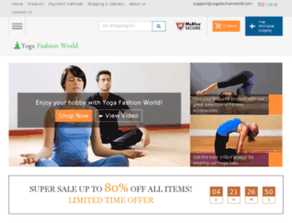 yogafashionworld.com screenshot