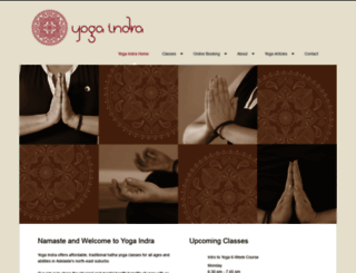 yogaindra.com.au screenshot