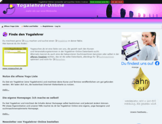yogalehrer-online.de screenshot