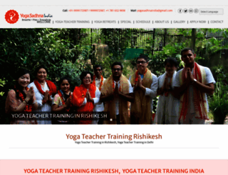yogasadhnaindia.com screenshot